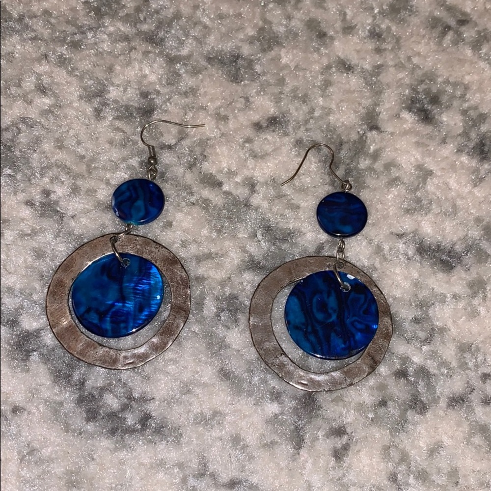 Blue Fashion Earrings
